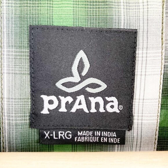 Prana Plaid Short Sleeve Button Down Shirt - Picture 9 of 12